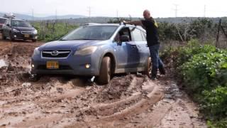 Subaru Forester and XV Crosstrek in the Mud