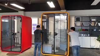 Relocatable Acoustic Office Phone Booth