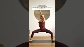 This looks easy but it’s brutal - save this Pilates x Strength sequence ‍