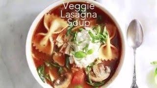 Vegetarian Lasagna Soup Recipe