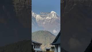 Ghandruk expectation vs reality #travel #beautiful #nepal #traveller #santosh