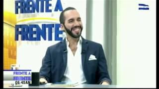 Primera entrevista a Nayib, oficialmente como candidato a la Presidencia