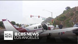 Police  allegedly find drugs inside plane that made emergency on Southern California freeway