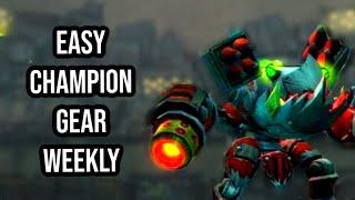 DO THIS EVERY WEEK FOR A FREE 642 CHAMPION LEVEL PIECE OF GEAR: GOBFATHER WORLD BOSS: WAR WITHIN