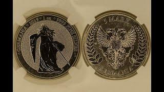 2019 Germania 5 Mark First Debut 1-Oz Germania Mint Silver Coin & Bullion