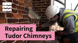 Repairing Tudor Chimneys at Warden Abbey