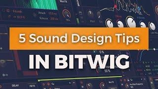 Bitwig Studio Tutorial | 5 EASY Sound Design Tips 