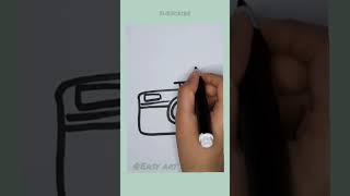 how to draw camera // EASY ART FOR KIDS #DIY #foryou