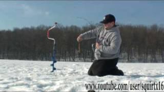 Most viewd ice fishing for perch video
