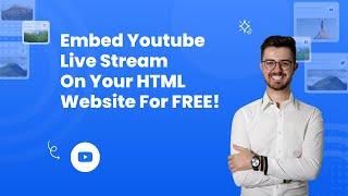 How to embed Youtube live stream on your HTML website for FREE? #free #youtubelive #embed #html