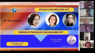 Opening of English Coaching Week 2017 *Day 1* Coaching and English why yes?