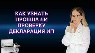 КАК УЗНАТЬ ПРОШЛА ЛИ ПРОВЕРКУ ДЕКЛАРАЦИЯ ИП В НАЛОГОВОЙ