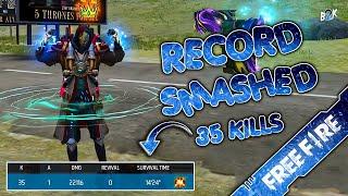 [B2K] BREAKING THE WORLD RECORD WITH 35 KILLS #ff  | تحطيم الأرقام القياسية هوايتي