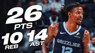 Ja Morant Drops 26-PT TRIPLE-DOUBLE  | October 31, 2024