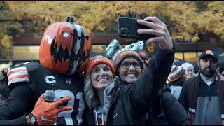 Browns Super Fan Pumpkinhead Prepares For Game Day | Super Fan Tailgate Series | Wilson