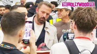 Ben Affleck Goes Shopping For Vintage 80's OG Nike Air Jordan Sneakers With His Son Samuel In L.A.