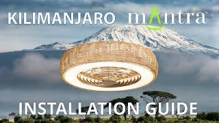 Kilimanjaro 70W LED Dimmable Ceiling Light With Built-In 35W DC Fan Installation Guide