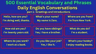 Daily English Speaking Practice | WH Questions and Answers | Shadowing Conversation Sentences