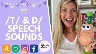 HOW TO SAY & TEACH "T" & "D" SOUNDS: At Home Speech Therapy Minimal Pairs // Speech Sound Hand Cues