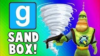 Gmod Sandbox Funny Moments TORNADO Edition - House Destruction & Skit Fails (Garry's Mod)