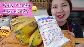 Saging na Saba + Glutinous Rice Flour Recipe pang Negosyo (BANANA BUCHI)