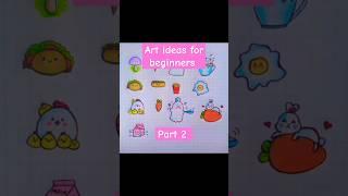 Art ideas for beginners - subscribe! #drawing #easypaintingideasforkids #artcollection #sticker