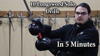 10 Longsword Solo Drills in 5 minutes