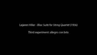 Lejaren Hiller - Illiac Suite for String Quartet [3/4]