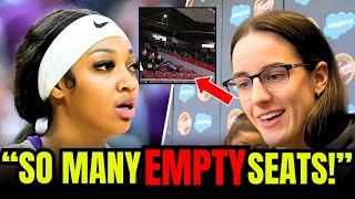 Angel Reese STUNNED by Empty Seats While Caitlin Clark Packs the Arena in 36 Minutes!