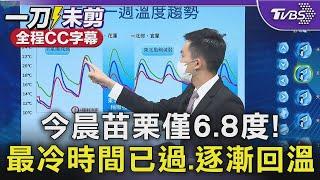 【全程CC字幕】今晨苗栗僅6.8度! 最冷時間已過.逐漸回溫｜TVBS新聞 @TVBSNEWS01