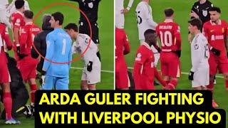 Unseen footage emerges of altercation between Arda Guler and Liverpool physio