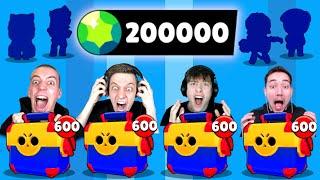 200.000 GEMS MEGA BOX OPENING BATTLE! 20x LEGENDÄRER BRAWLER!  Brawl Stars deutsch