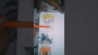 how to make the drawing of Gohan adult for beginners tutorial###KT