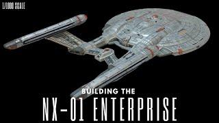 Polar Lights 1/1000 NX-01 Enterprise | Photographic Build Log with Aztec Decals