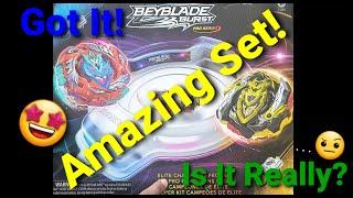 Elite Champions Pro Set! Beyblade Burst Pro Series - Hasbro - Unboxing, Review and Test Battles!