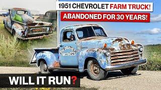 1951 Chevrolet Farm Truck! Will it Run after 30 Years of Being Long Forgotten?!?