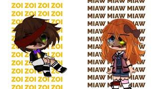 Zoi Zoi and Miaw Miaw Trend [FNAF] Gacha club -Afton family- _Elizabeth Afton and Crying child_