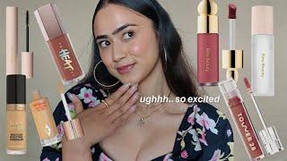 LET'S HANG OUT AND PLAY WITH NEW MAKEUP // fenty beauty, rare beauty, tower 28, too faced, CT