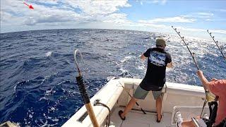 Tuna, Ono, Marlin & Mahi Mahi Deep Sea Fishing in Hawaii!!