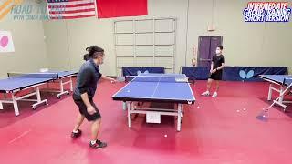 Table Tennis Lesson | Forehand Loop vs. Backspin Part 2. How to pivot and store energy instantly.