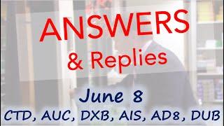 Answers & Replies | Is Corporate Travel Mgmt Cheap, Are AIS, AD8 and DUB Buys? (I can't give advice)