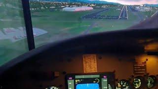 Ryanair Landing in Costa Rica- Home Cockpit Simulator- view from Inside and Outside