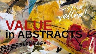 Creating Abstracts using VALUE!! Value scale with YELLOW. Creating TWO paintings