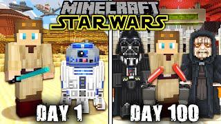 I Survived 100 Days in Minecraft STAR WARS!