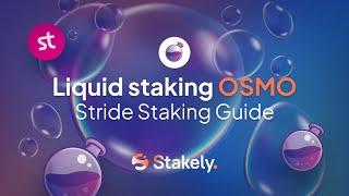 How to Liquid Stake OSMO on Stride | Easy OSMO Liquid Staking Tutorial