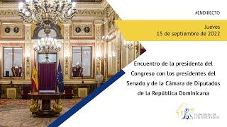 Visita de los presidentes del Senado y de la Cámara de Diputados de la República Dominicana