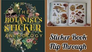 The Botanist Sticker Book Flip Through with Calm Music / Junk Journal Community