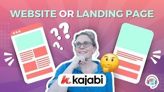 Kajabi Tutorial For Beginners: Website Pages or Landing Pages? Make the Right Choice!