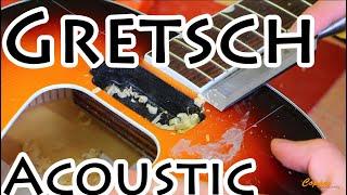 Gretsch Acoustic ремонт трещин акустической гитары