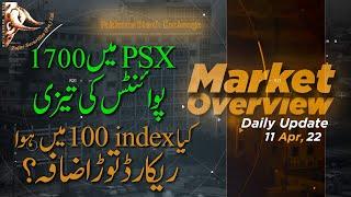 PSX Pakistan Stock Exchange Today Market Update (in Urdu) 11 April 2022